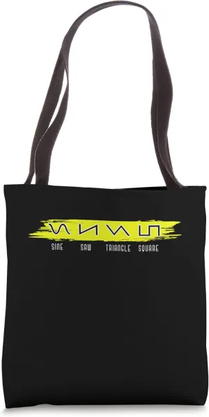 Modular Synthesizer Keyboard Waveform Tote Bag