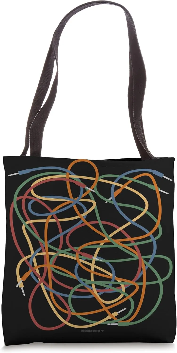 Modular Synthesizer patch cables Tote Bag