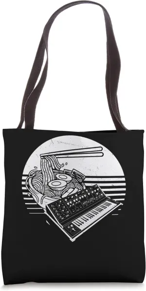 Modular Synthesizer Ramen Keyboard Synth Tote Bag