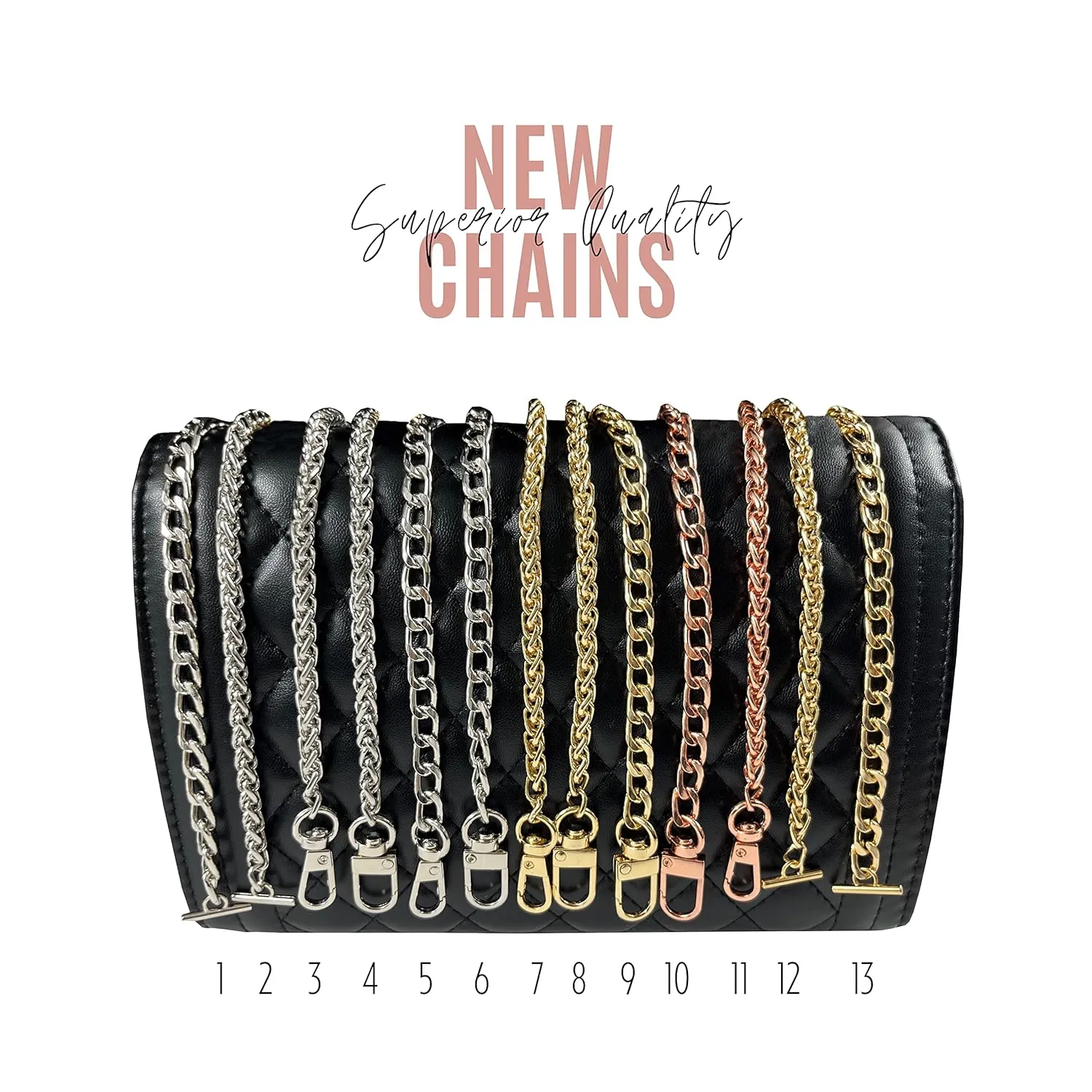 Monogram Clutch Conversion Kit with Gold Chain Wristlet Insert Wallet on Chain Cassandre Clutch Insert (Black, Chain 7 - Gold)
