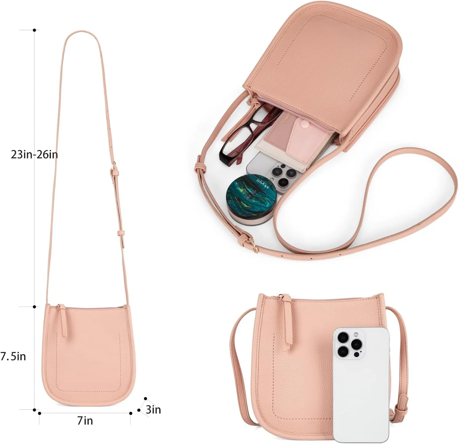 Montana West Crossbody Bags for Women Multi Pocket Cross Body Bag Purses with Adjustable Strap