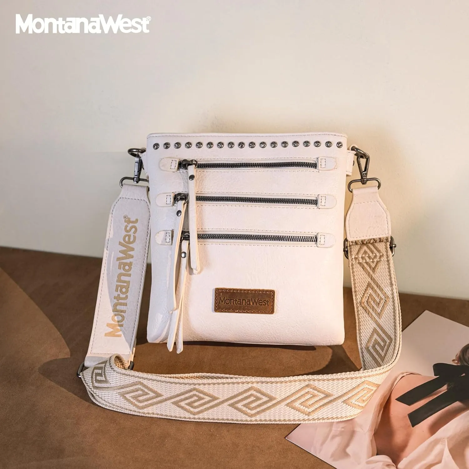Montana West Crossbody Bags for Women Multi Pocket Cross Body Bag Purses with Guitar Strap