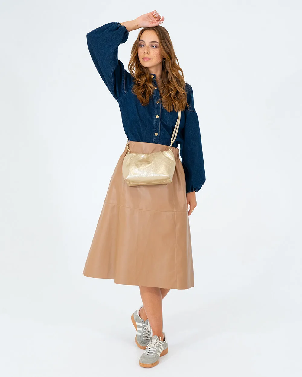 Monty Bag - Light Gold Crinkle