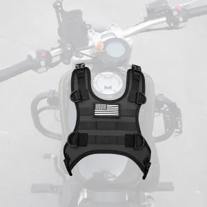 Motorcycle Fuel Tank Bag Mounting Base Universal Saddle Bag/Tail Bag/Seat Bag Mounting Base Accessory Waterproof US Flag