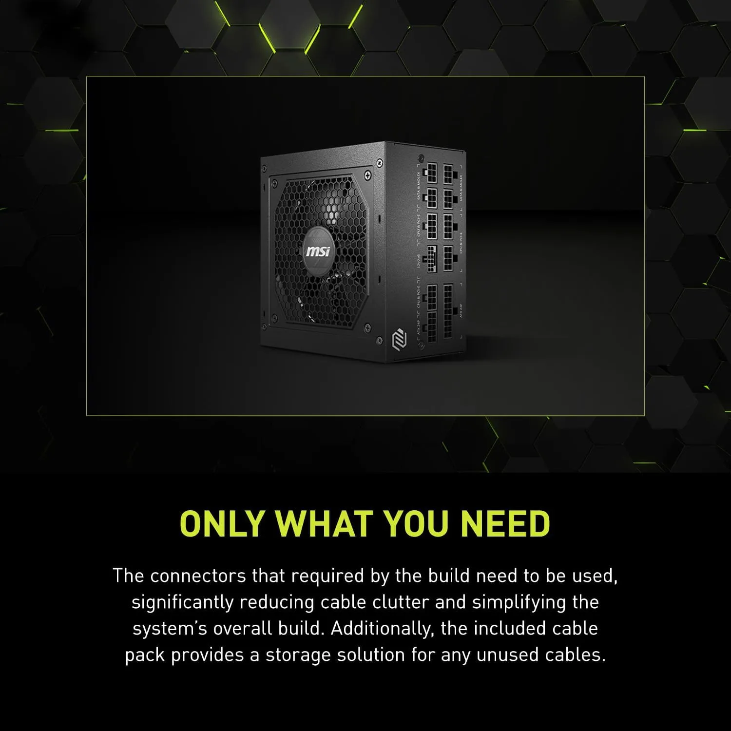 MSI MAG A850GL PCIE 5.1 & ATX 3.1 Gaming Power Supply - Full Modular - 80 Plus Gold Certified 850W - Compact Size - ATX PSU - 10 Year Warranty