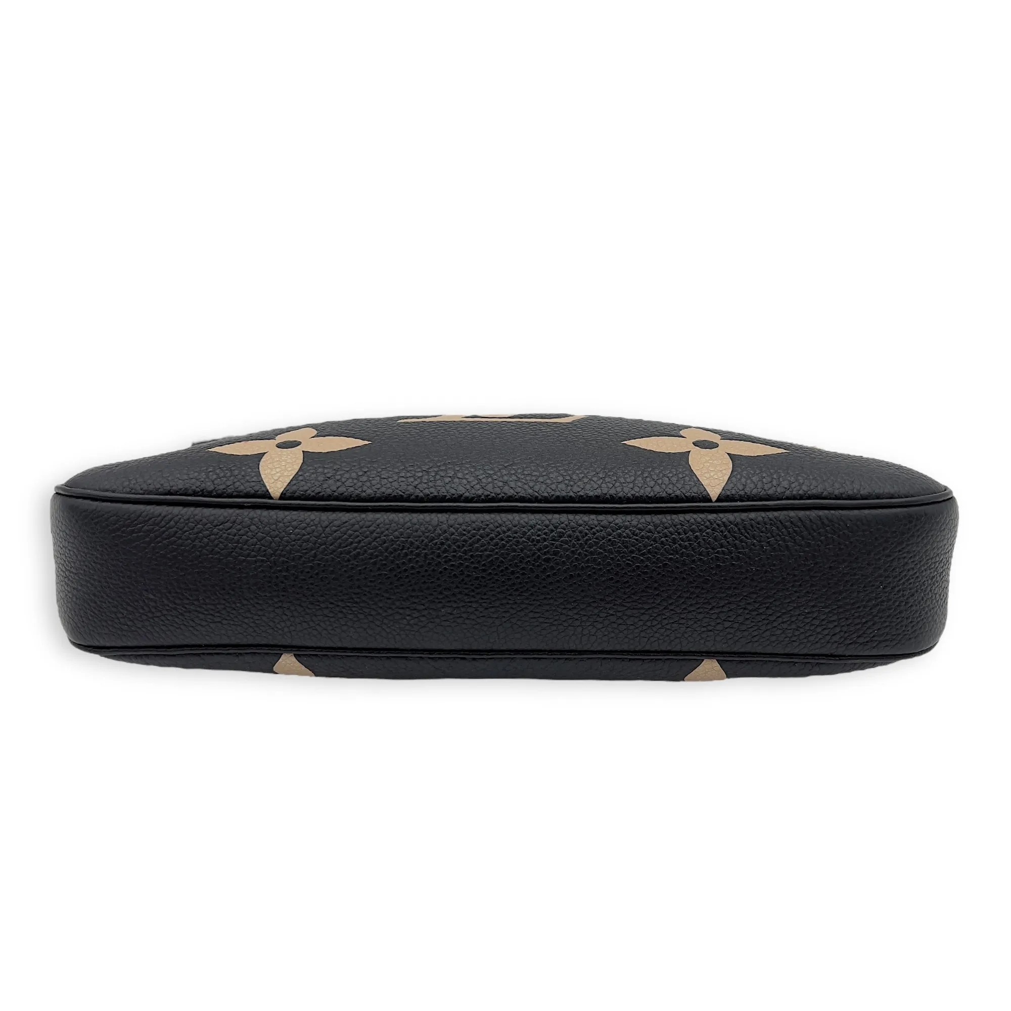 Multi-Pochette Accessoires Crossbody Bag Blue in Empreinte Leather, Gold hardware