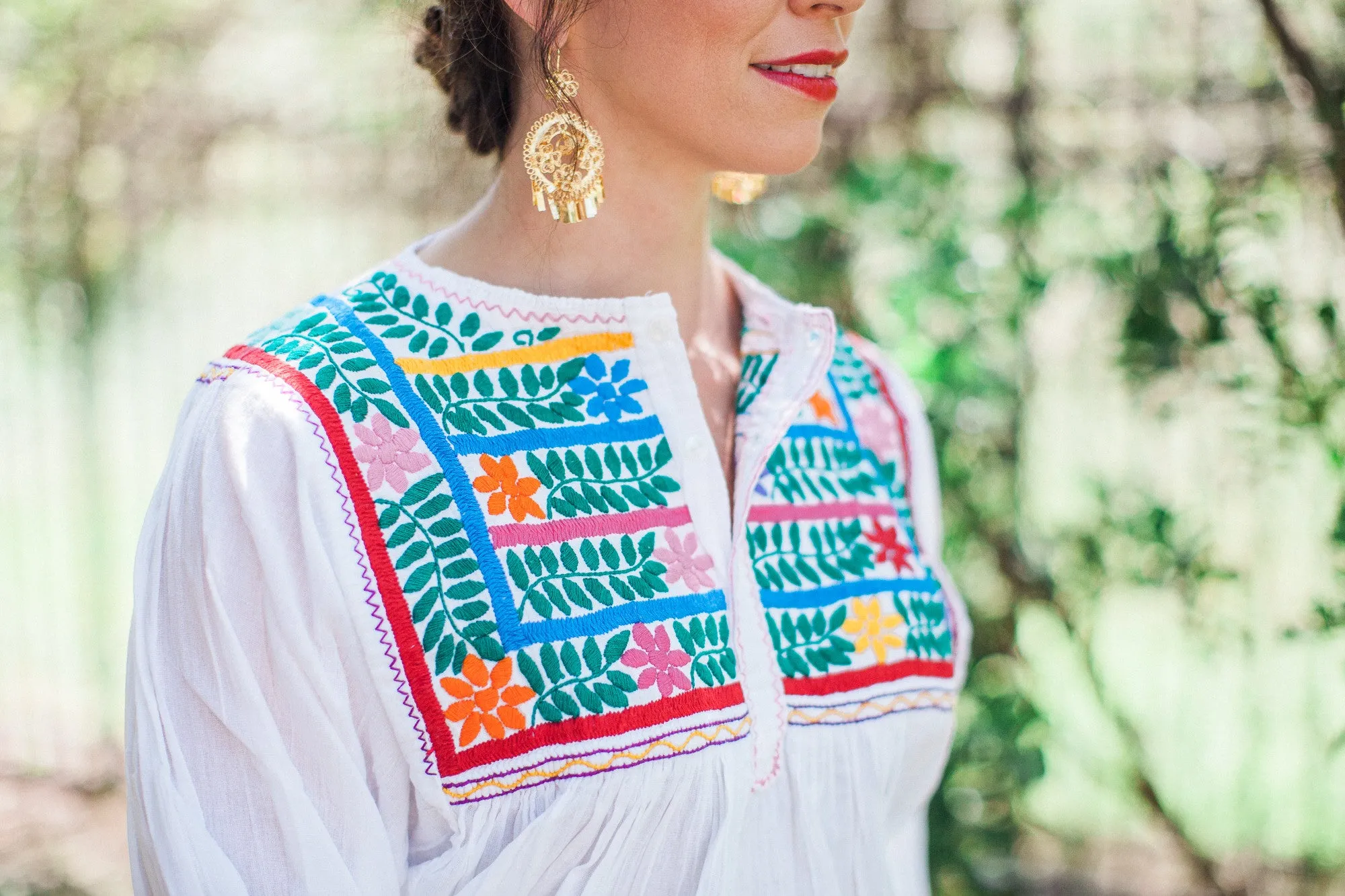 Multicolor Vine Tunic