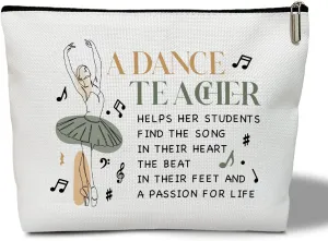 Multifunction Makeup Bag Purse - Appreciation Gift for Her, Women, Coworker, Dance Teacher, Dancer, Travel Accessories