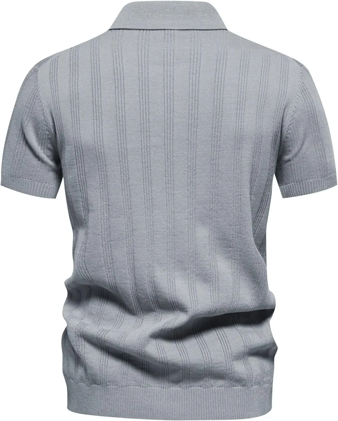 Muscularfit Men's Henley Shirts Slim Fit Short Sleeve Knit Cotton Button Down Shirt Business Casual Shirt Trendy Clothes 2024