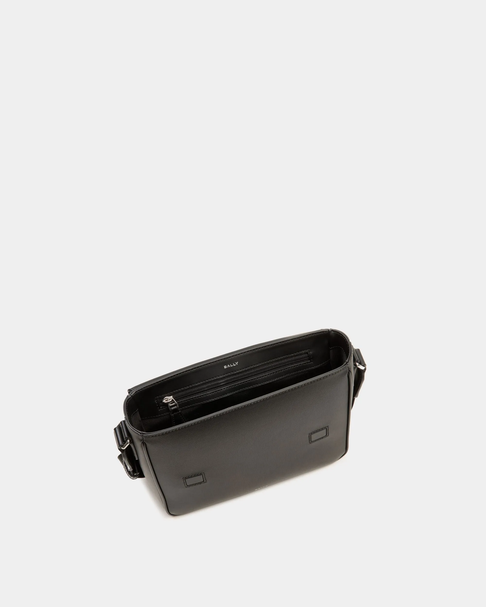 Mythos Crossbody Bag in Black Recycled Leather
