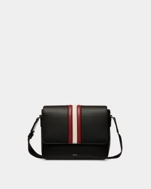 Mythos Crossbody Bag in Black Recycled Leather