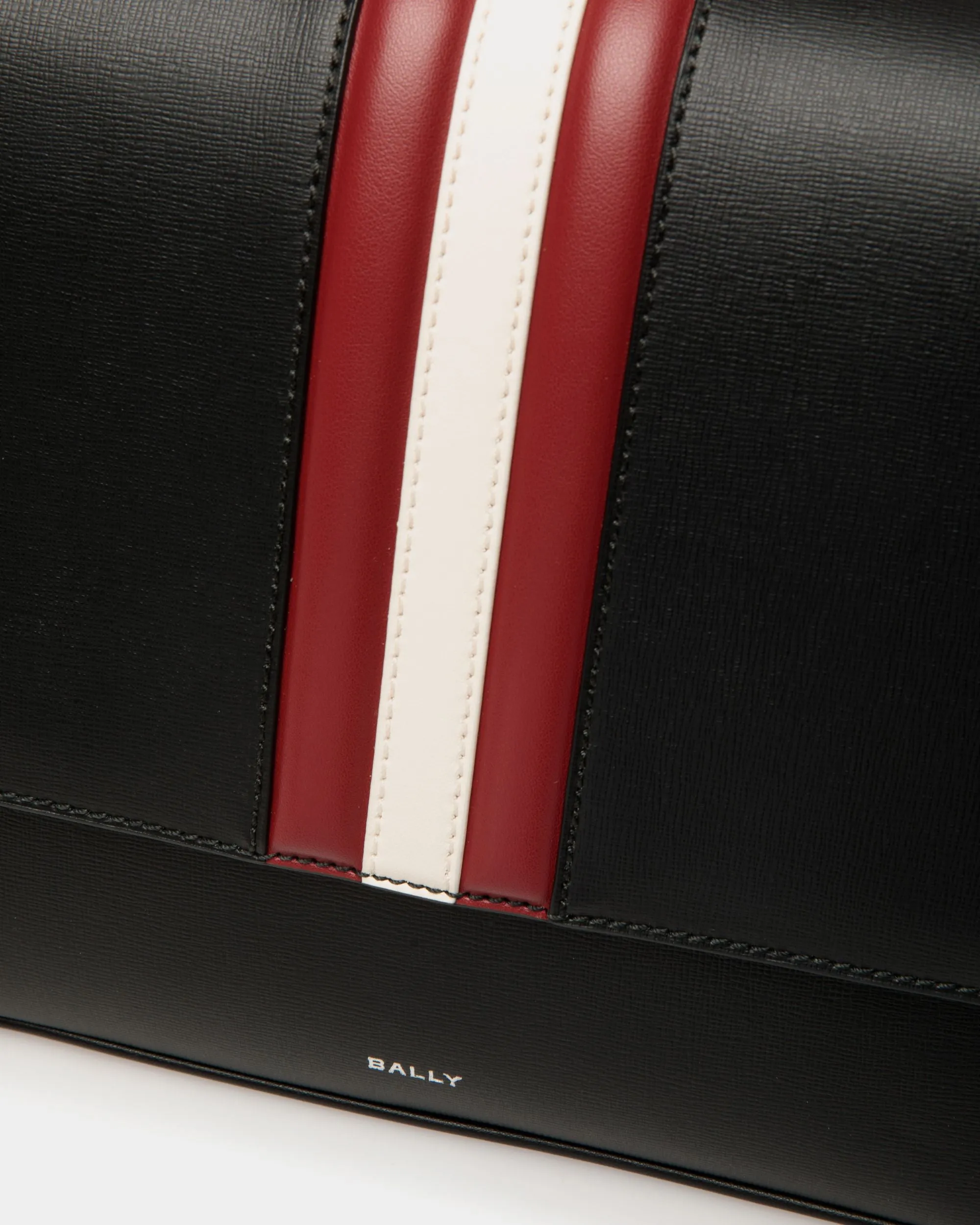 Mythos Crossbody Bag in Black Recycled Leather