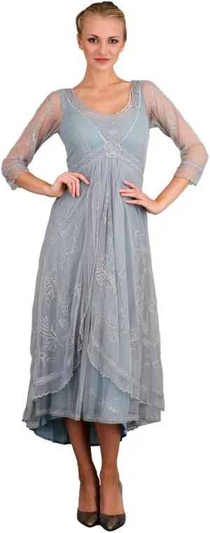 Nataya 40163 Women's Downton Abbey Vintage Style Wedding Gown in Sunrise (Medium)