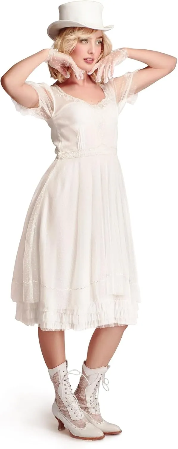 Nataya 40832 Women's Western Style Cowgirl Wedding Dress in Ivory