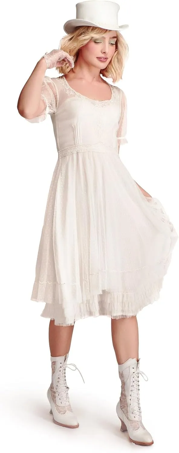 Nataya 40832 Women's Western Style Cowgirl Wedding Dress in Ivory