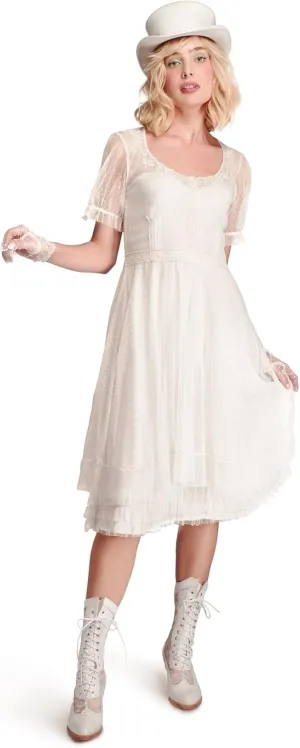 Nataya 40832 Women's Western Style Cowgirl Wedding Dress in Ivory