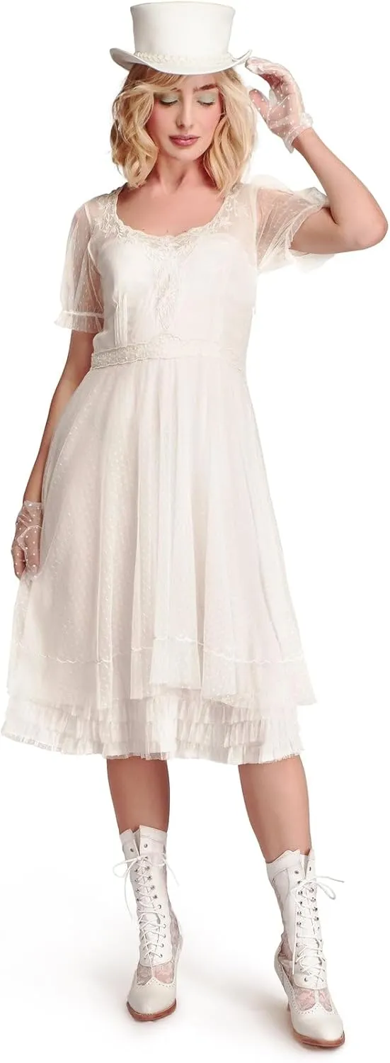 Nataya 40832 Women's Western Style Cowgirl Wedding Dress in Ivory