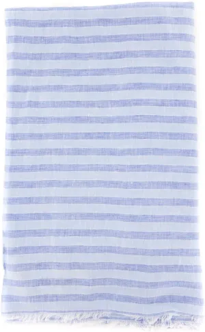 New Blue Linen Scarf