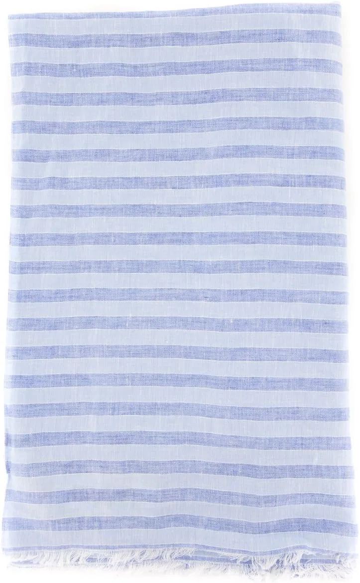 New Blue Linen Scarf