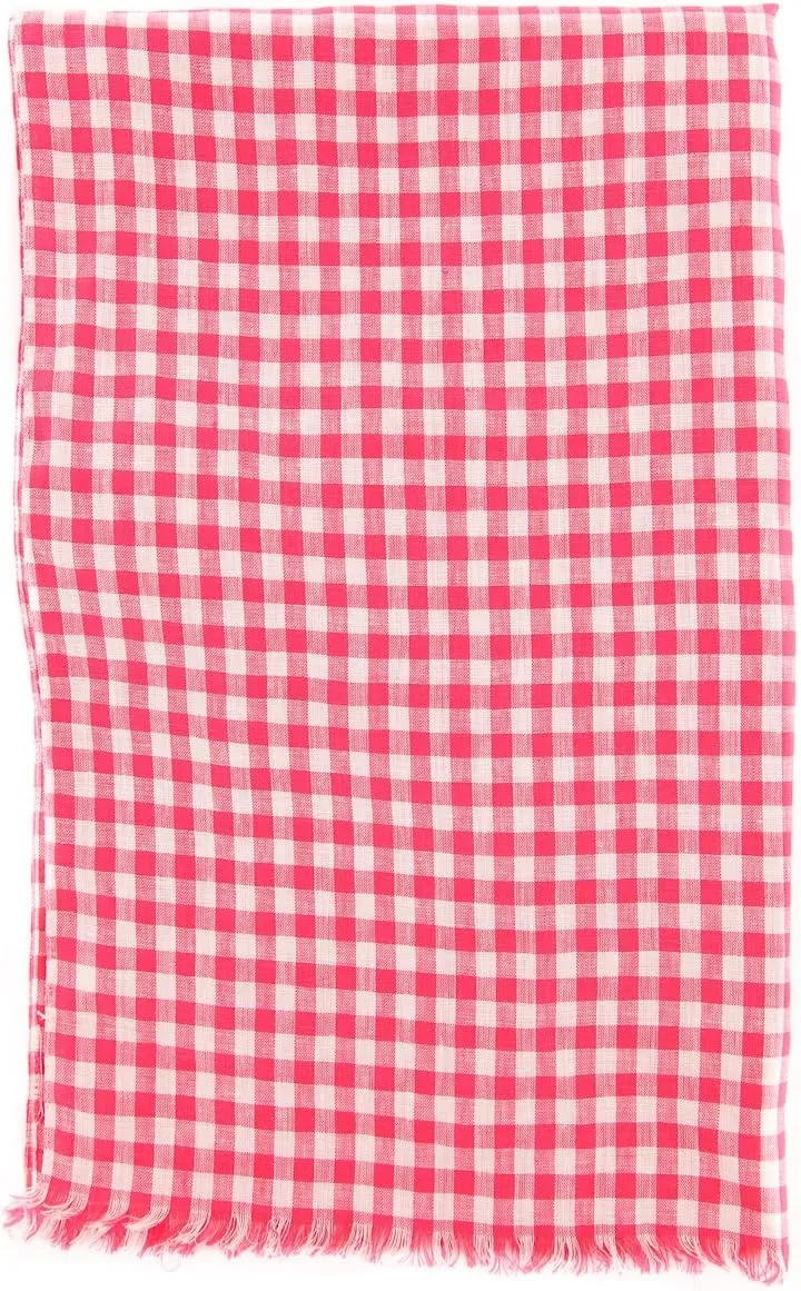 New Pink Linen Scarf
