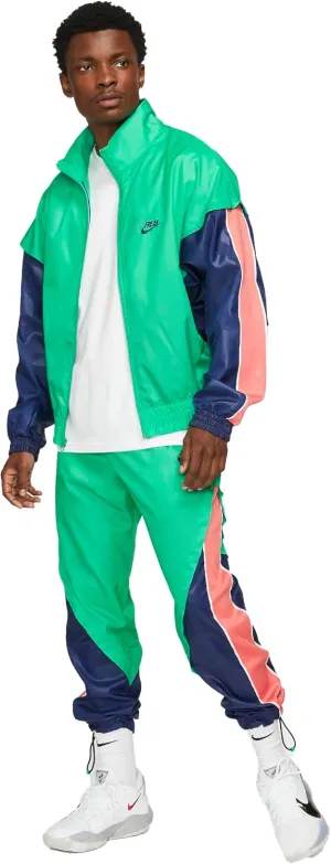 Nike Giannis Men's Lightweight Tracksuit Jacket (as1, alpha, l, regular, regular, Roma Green/Blue Void/Magic Ember/Blue Void)
