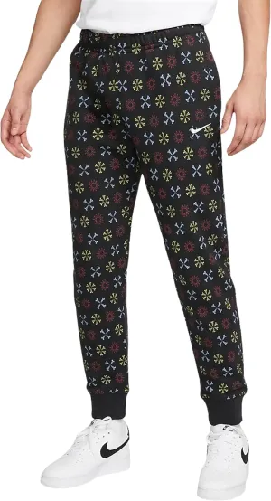Nike Sportswear Club Fleece Men's Monogram Joggers (as1, Alpha, x_l, Regular, Regular, Black, Regular)