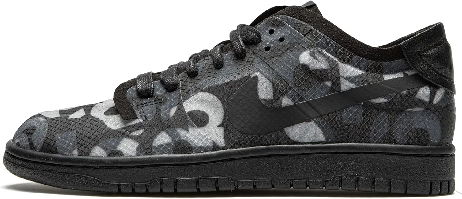 Nike Womens Dunk Low WMNS CZ2675 001 Comme des Garçons - Monogram Print - Size 13W Black/Black/Black