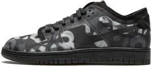 Nike Womens Dunk Low WMNS CZ2675 001 Comme des Garçons - Monogram Print - Size 13W Black/Black/Black
