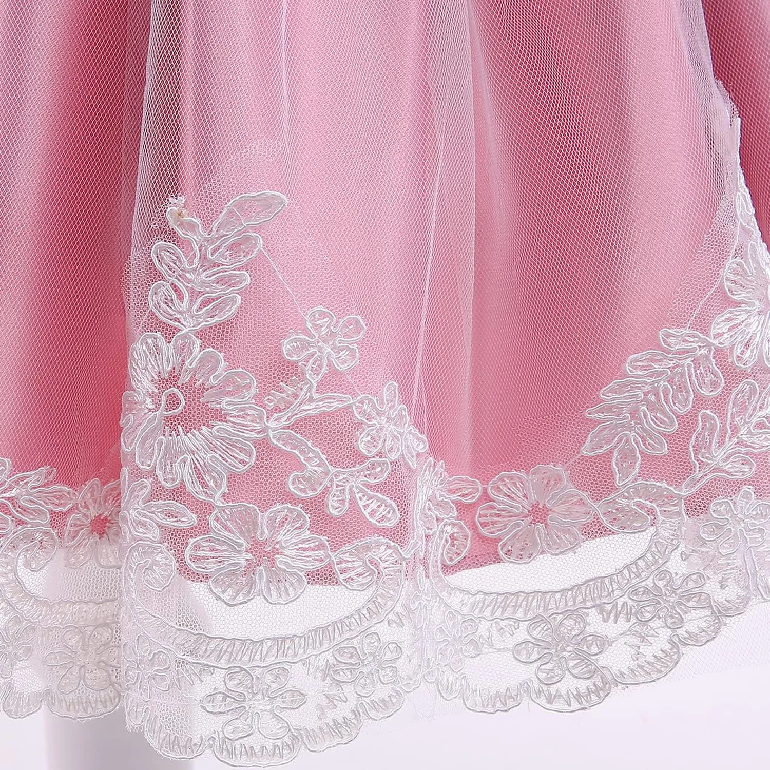 NNJXD Girls' Tulle Flower Princess Wedding Dress for Toddler and Baby Girl