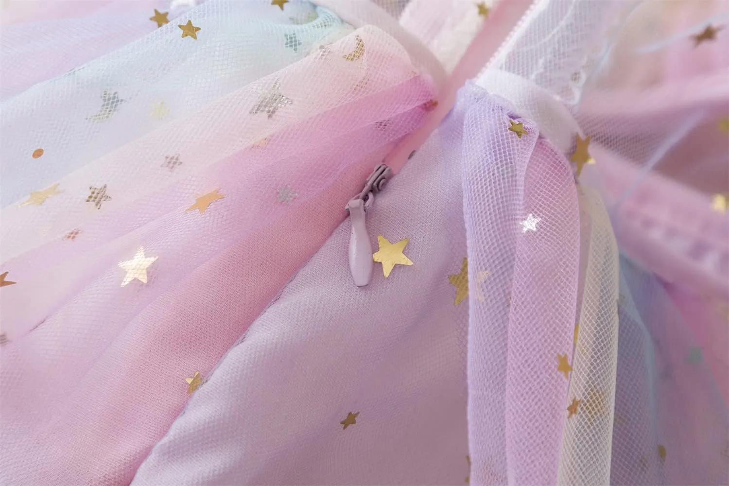 NNJXD Little Girl Tutu Dress Tulle Ruffles Flower Girls Wedding Party Dresses