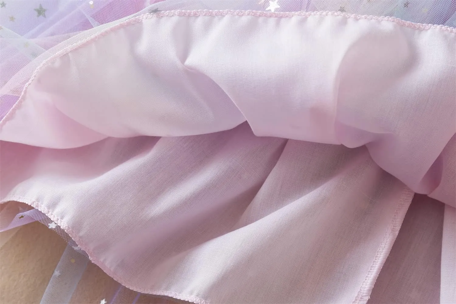 NNJXD Little Girl Tutu Dress Tulle Ruffles Flower Girls Wedding Party Dresses