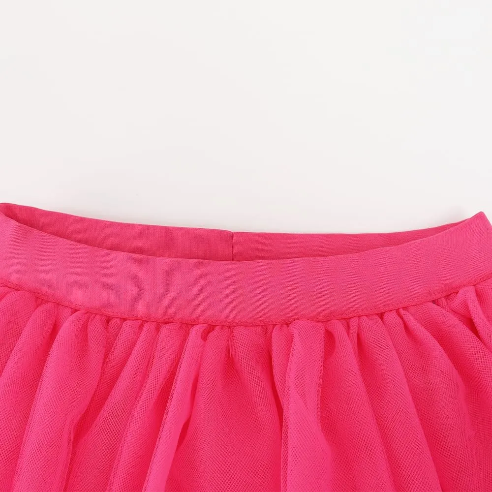 Noomlfish Girls High Low Long Tutu Skirts Kids Tulle Party Maxi Skirt (4-12 Years)