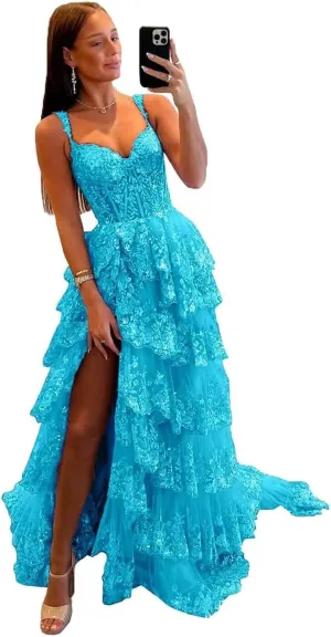 Noras dress Sweetheart Prom Dress Long with Slit Off The Shoulder Lace Applique Evening Dress for Teens NO114