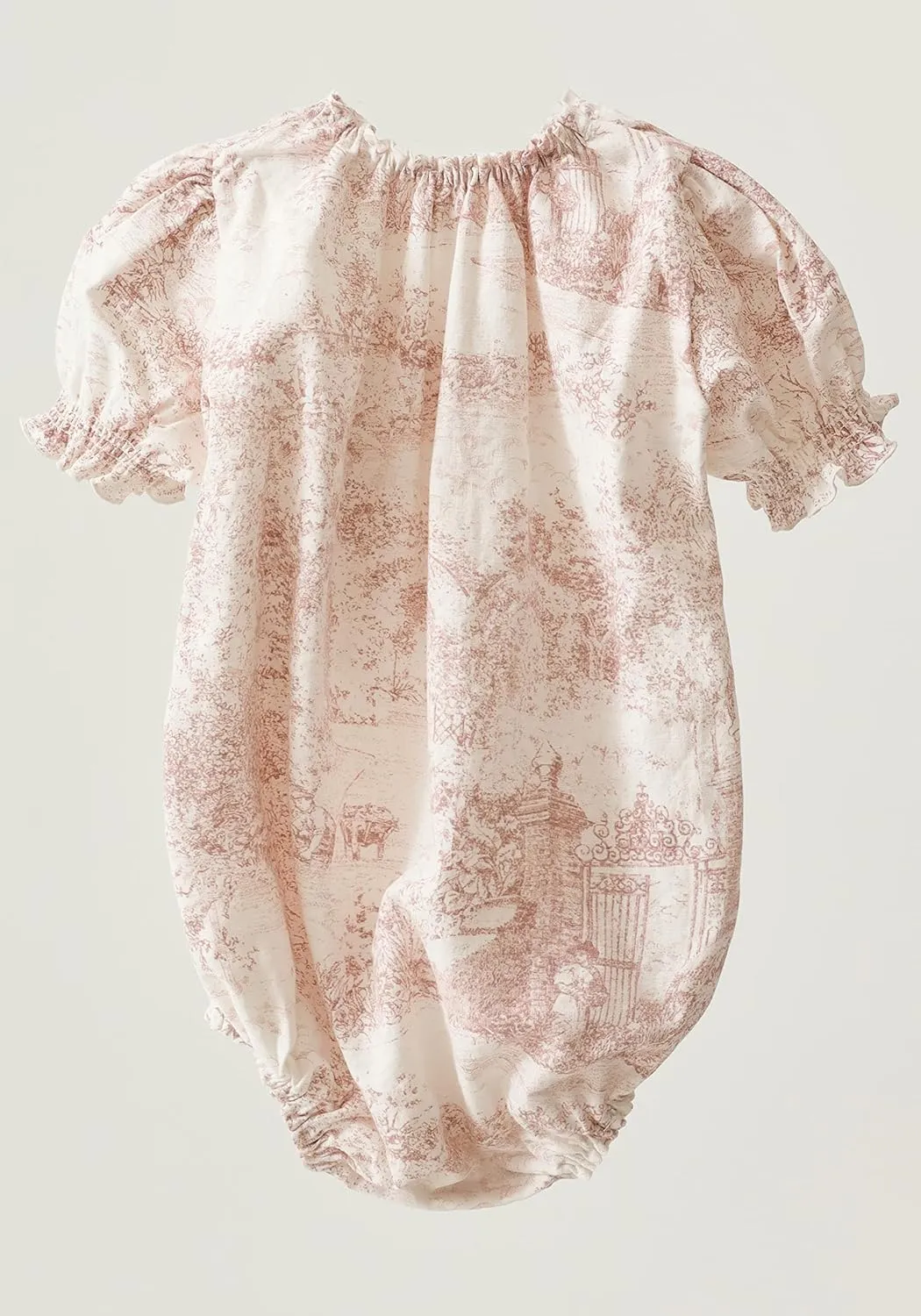 NOTHING FITS BUT Baby’s Classic Linen Cotton Dress, Hana Onesie, Infant’s Casual Frock