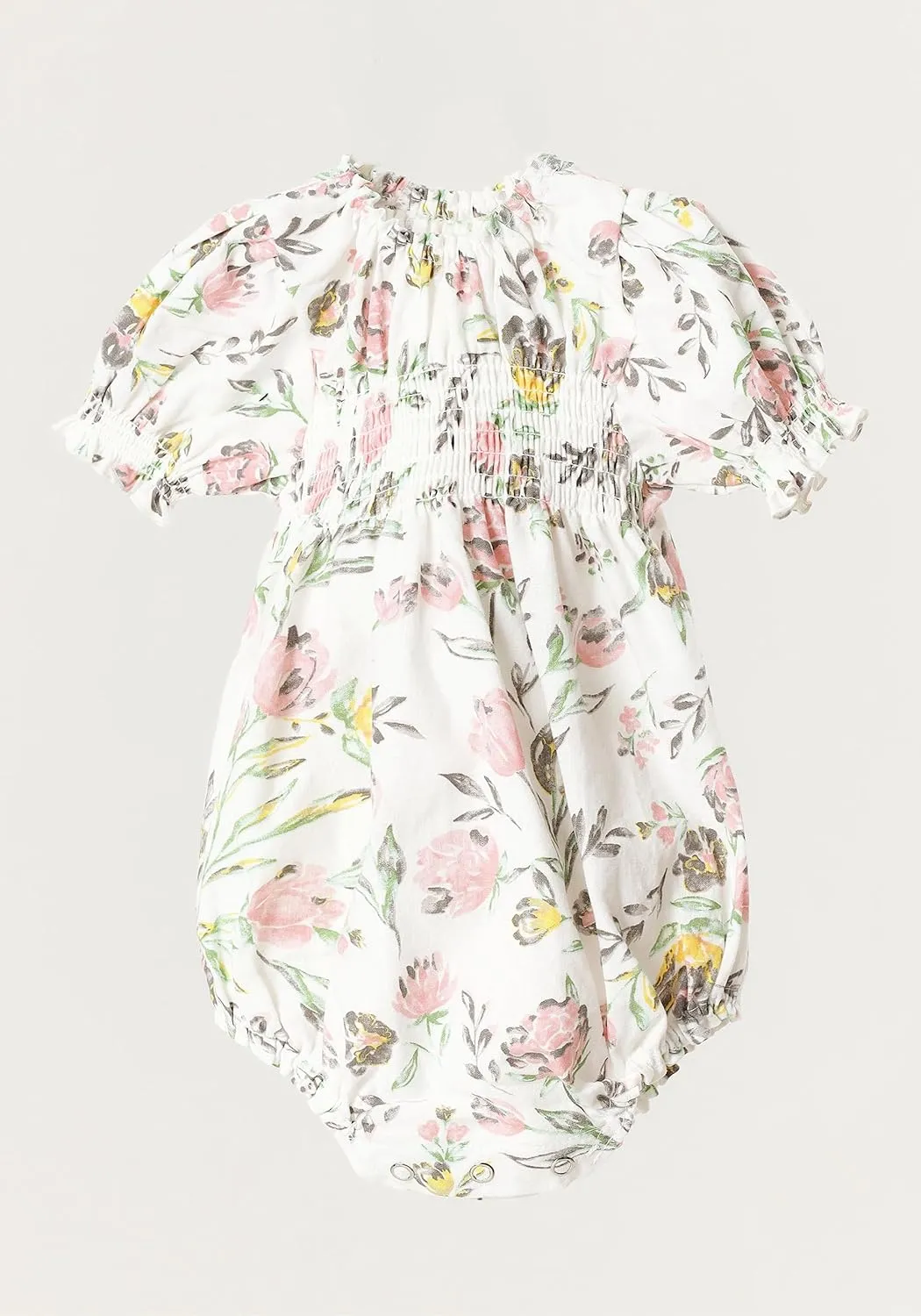 NOTHING FITS BUT Baby’s Classic Linen Cotton Dress, Hana Onesie, Infant’s Casual Frock