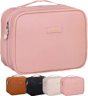 Obviously Multi-Compartment Toiletry Cosmetics Bag, SetPatient Multi-Compartment Toiletry Cosmetics Bag, Bathroom Hanging Cosmetic Bags for Travel (Pink)