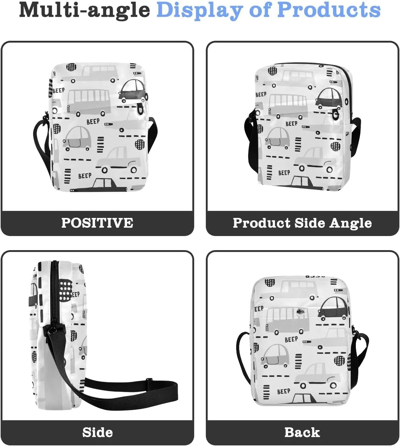 Oyihfvs Messenger Bag, Men's Crossbody Bag, Women's Crossbody Bag with Adjustable Strap