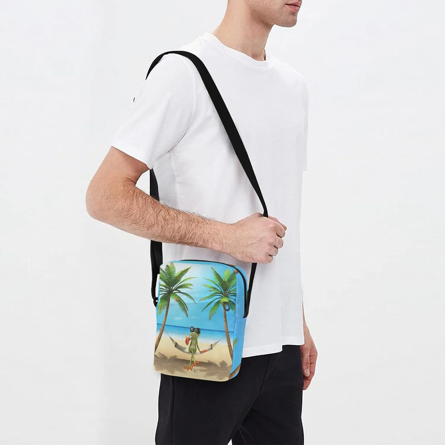 Oyihfvs Messenger Bag, Men's Crossbody Bag, Women's Crossbody Bag with Adjustable Strap