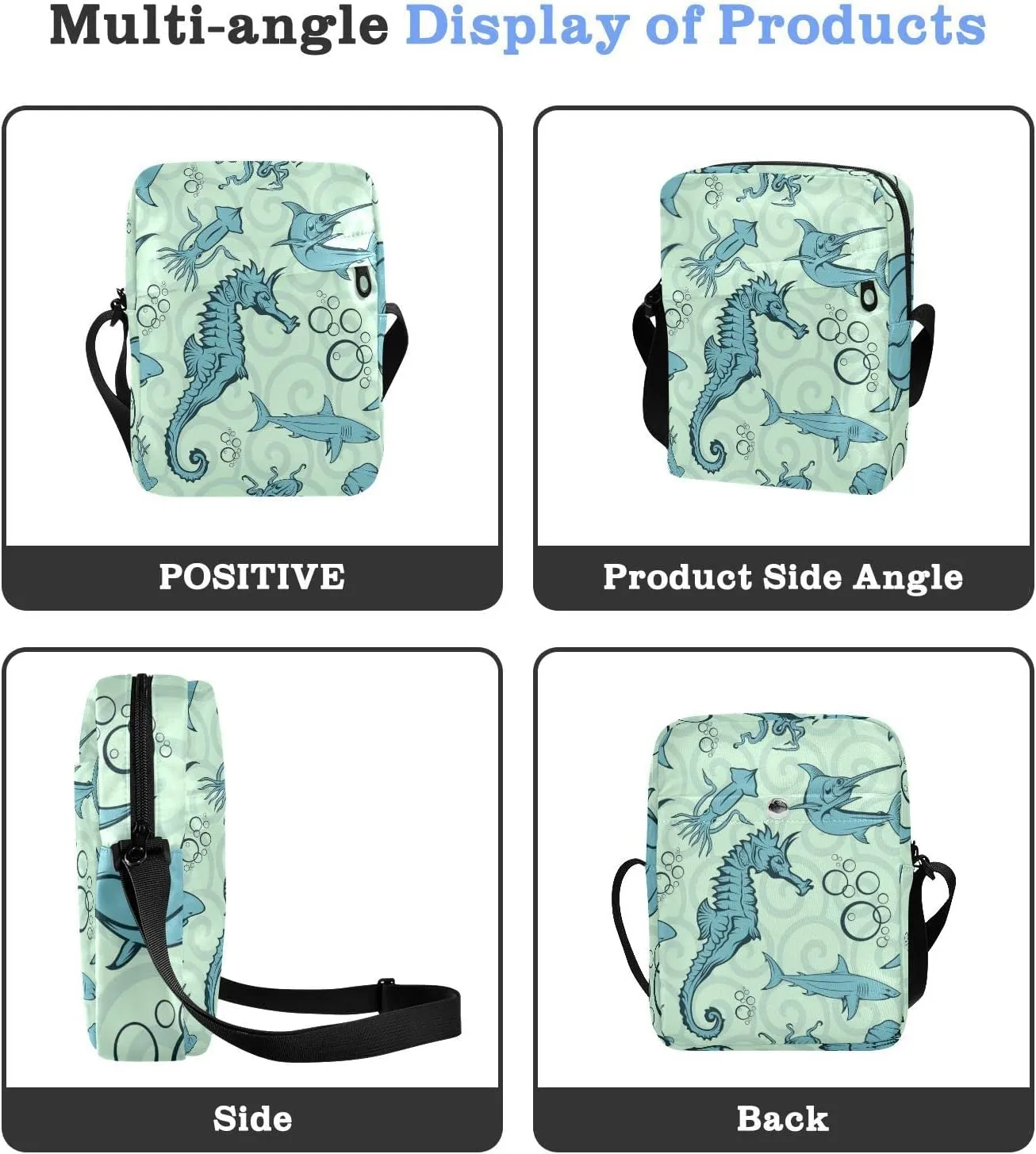 Oyihfvs Messenger Bag, Men's Crossbody Bag, Women's Crossbody Bag with Adjustable Strap