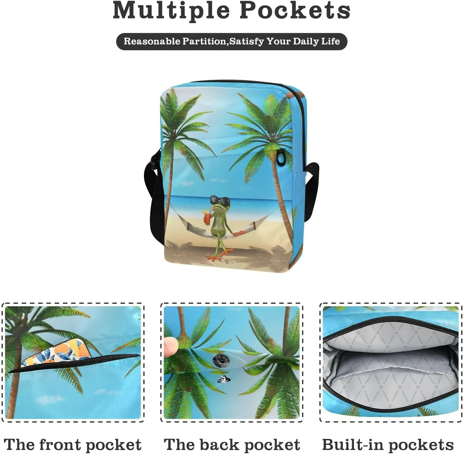 Oyihfvs Messenger Bag, Men's Crossbody Bag, Women's Crossbody Bag with Adjustable Strap