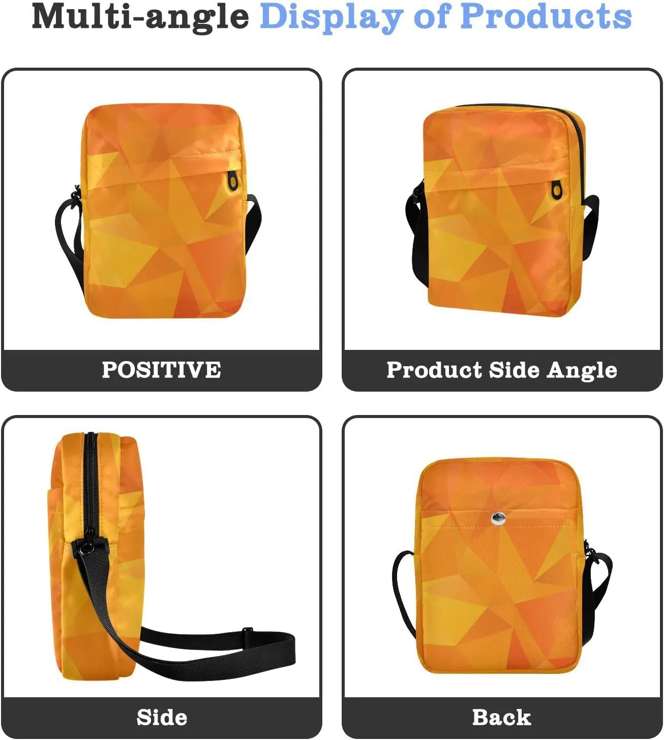 Oyihfvs Messenger Bag, Men's Crossbody Bag, Women's Crossbody Bag with Adjustable Strap