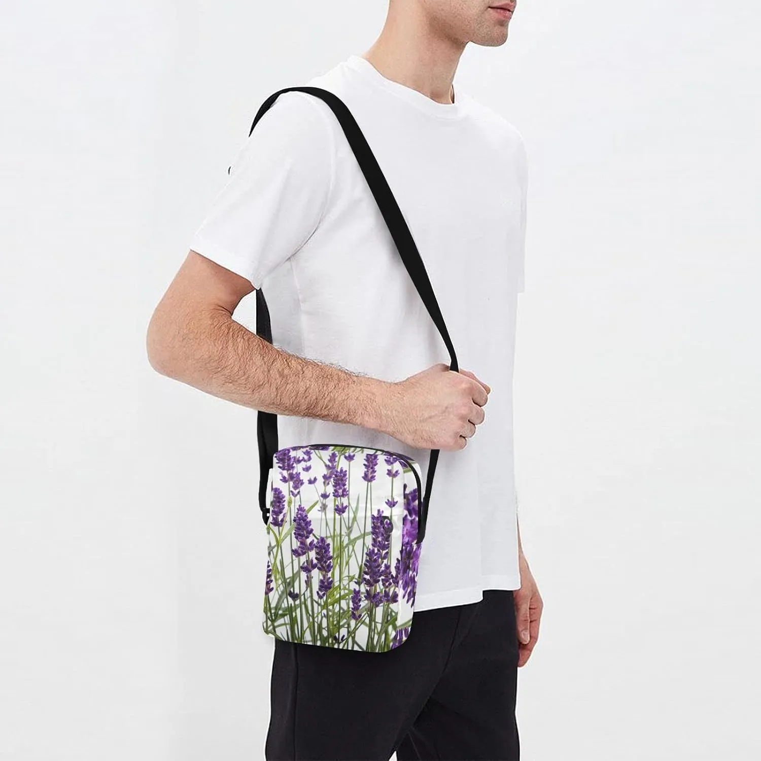 Oyihfvs Messenger Bag, Men's Crossbody Bag, Women's Crossbody Bag with Adjustable Strap