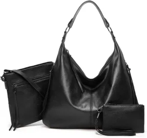 Pahajim Handbags for Women Large Designer Ladies Hobo bag Bucket Purse Faux Leather