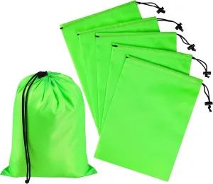 PALTERWEAR Drawstring Bag with Toggle - Nylon Cinch and Ditty Pouch (Green, 8 x 11 Inch)