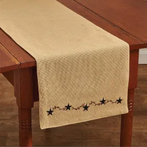 Park Designs Burlap Star Table Runner 13 X 54