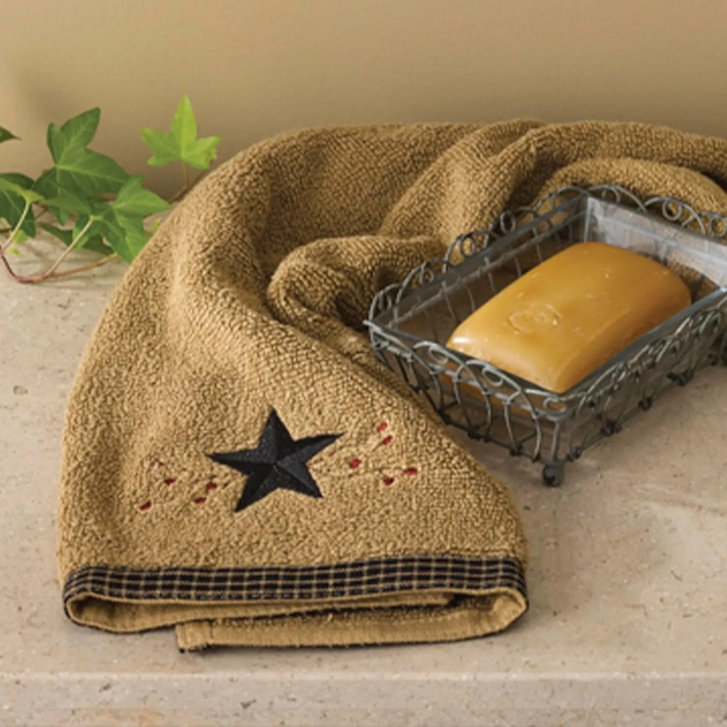 Park Designs Star Vine Terry Fingertip Towel - Set of 2