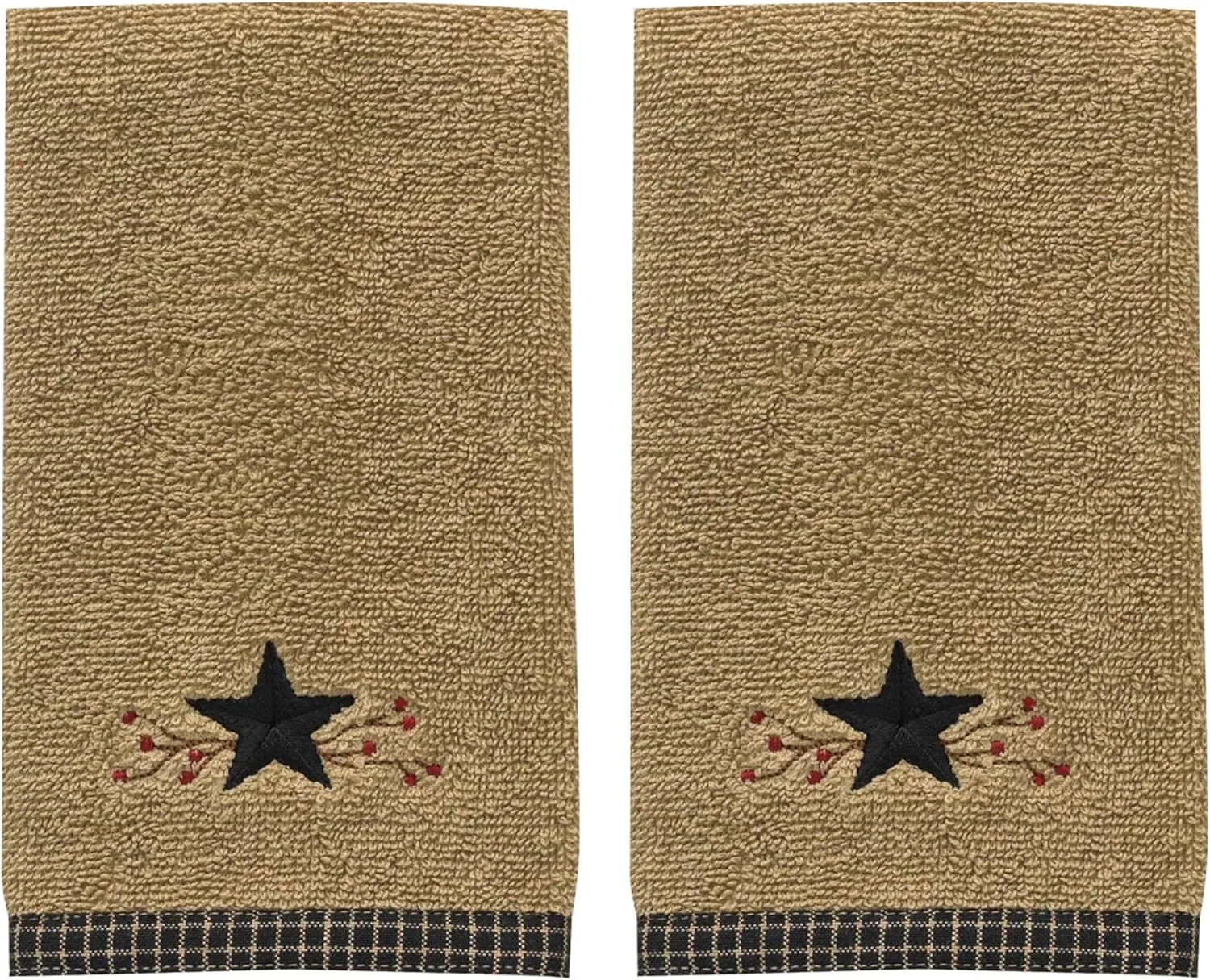 Park Designs Star Vine Terry Fingertip Towel - Set of 2