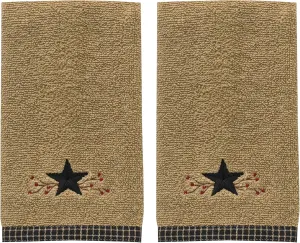 Park Designs Star Vine Terry Fingertip Towel - Set of 2