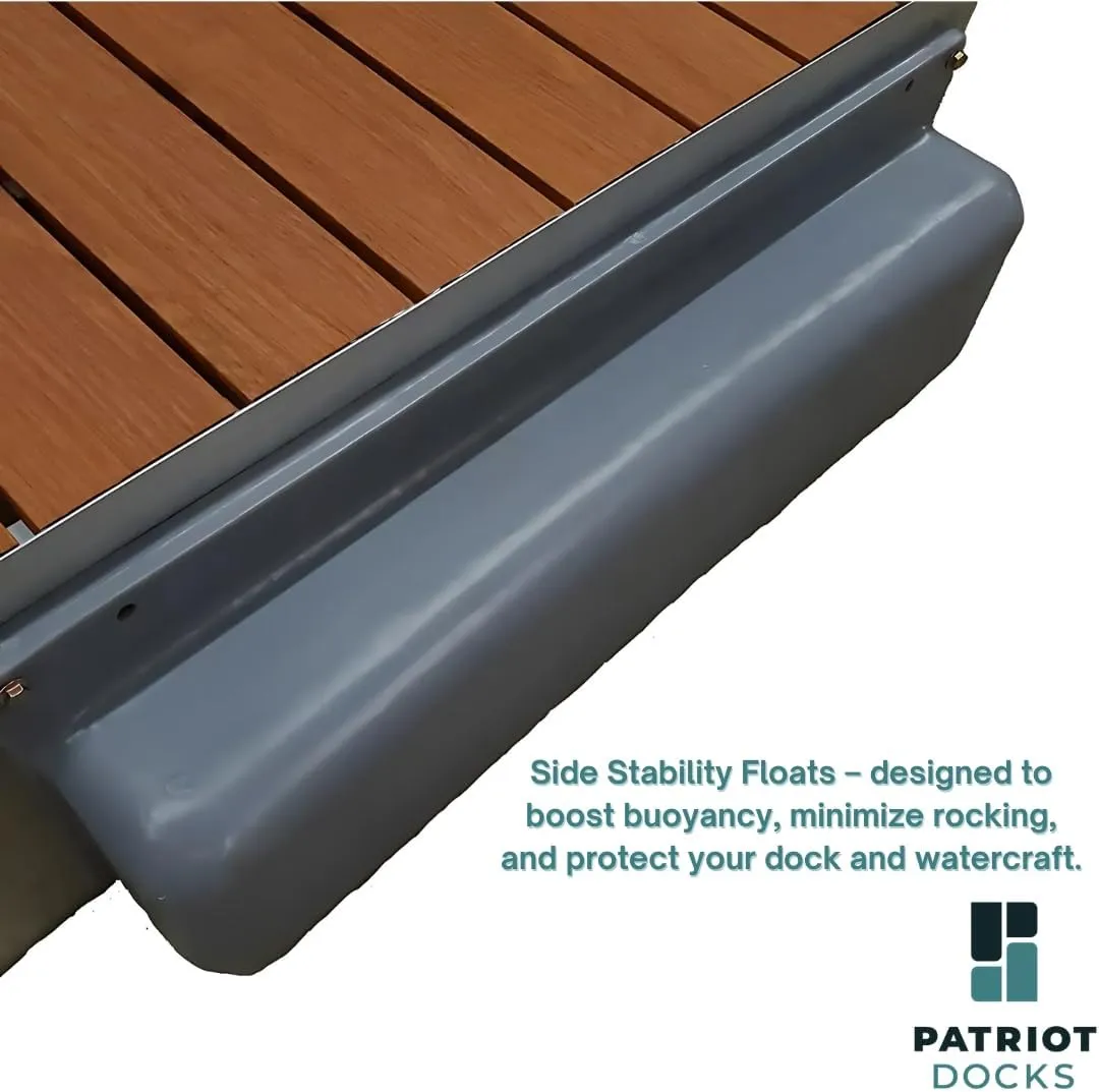Patriot Docks 5.5'x8' Extra Wide Straight Floating Platform Section