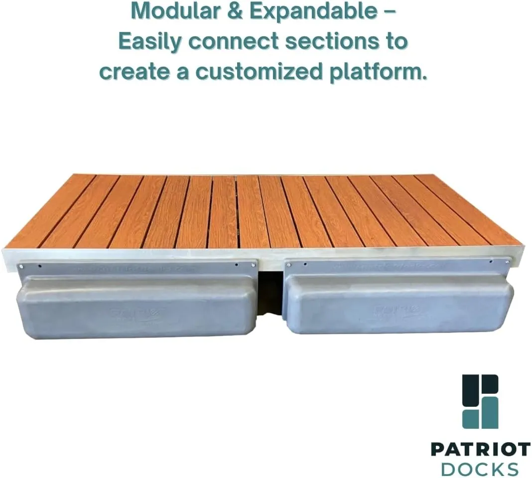 Patriot Docks 5.5'x8' Extra Wide Straight Floating Platform Section